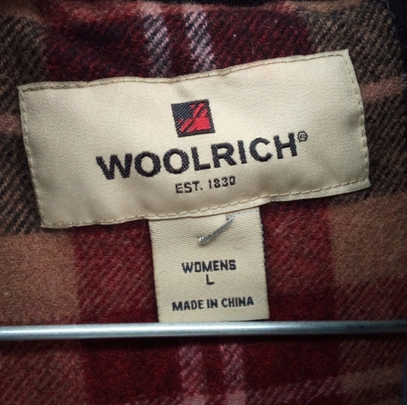 Woolrich Wool Nylon Black Jacket  Hood Women's Large - Picture 4 of 12